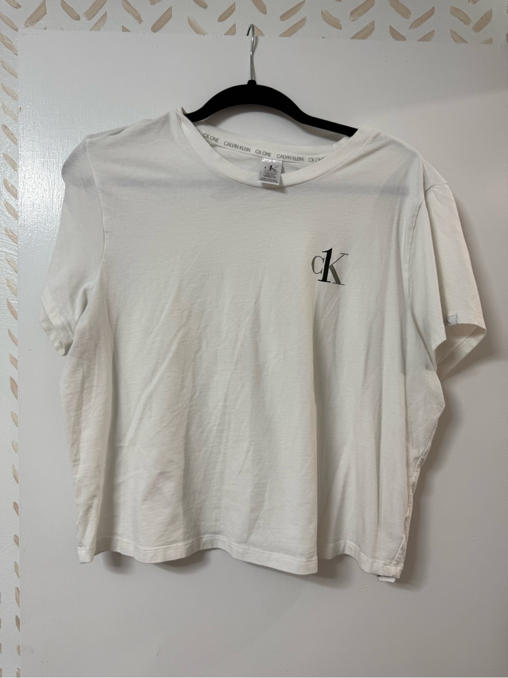 Calvin Klein white Logo Tee